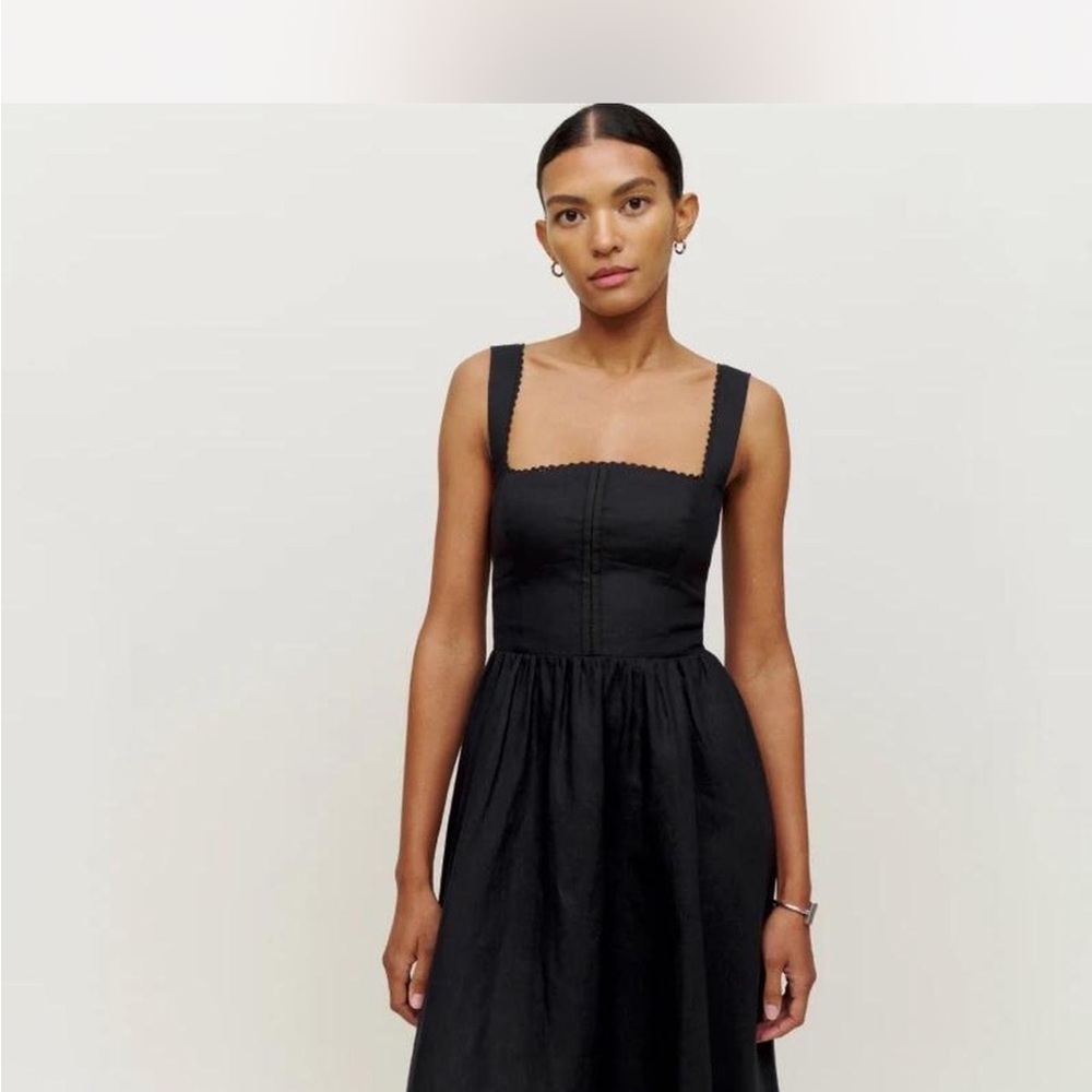 tagliatelle reformation linen dress